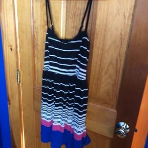 Women’s Striped Mini Dress, Size Medium